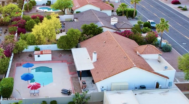15111 E Palomino Blvd, Fountain Hills, AZ 85268 - aerial view of property and surrounding area with a pool area