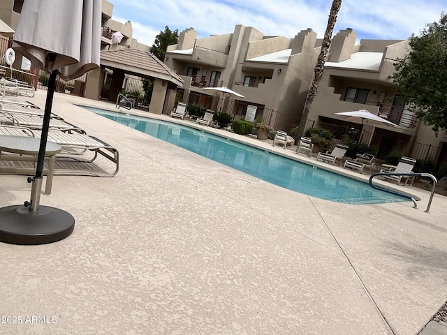 4850 E Desert Cove Ave Unit 241, Scottsdale, AZ 85254 - community pool featuring a patio and a gazebo