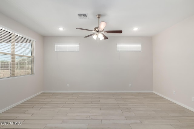 22507 E Quintero Rd, Queen Creek, AZ 85142 - empty room featuring a ceiling fan and recessed lighting
