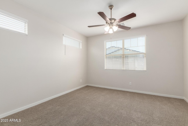 22507 E Quintero Rd, Queen Creek, AZ 85142 - carpeted empty room featuring healthy amount of natural light and a ceiling fan