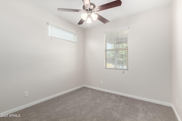 22507 E Quintero Rd, Queen Creek, AZ 85142 - carpeted spare room with baseboards and a ceiling fan