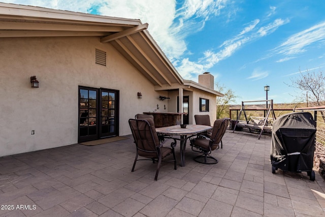 50031 N 27th Ave, New River, AZ 85087 - view of patio / terrace with outdoor dining area and a grill