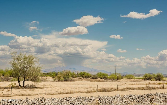 view of nature featuring a rural view and a mountain view