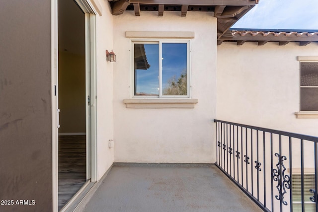 view of balcony