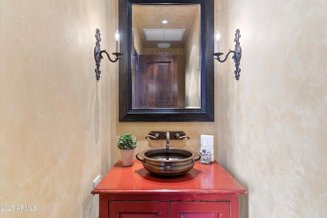 bathroom featuring vanity