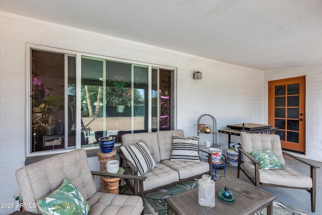 view of patio / terrace featuring outdoor lounge area