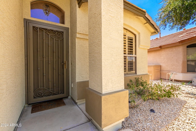 view of entrance to property