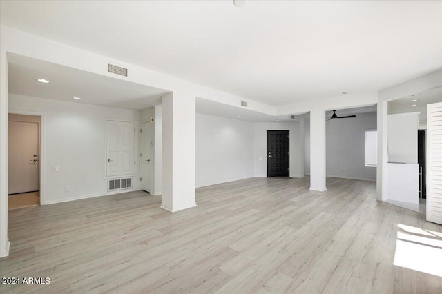 interior space featuring light hardwood / wood-style floors