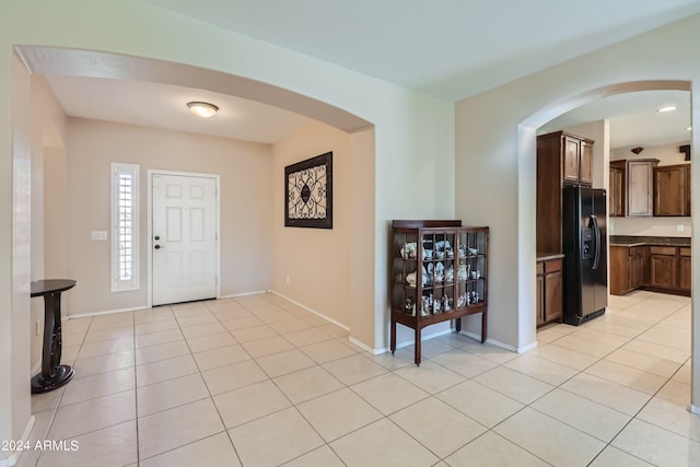 view of tiled entrance foyer