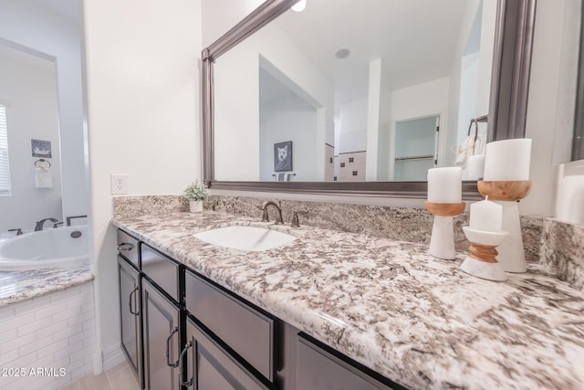 bathroom with vanity