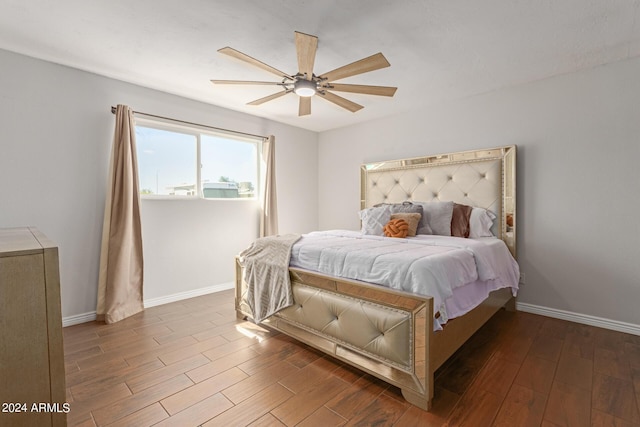 4419 W Vogel Ave, Glendale, AZ 85302 - bedroom featuring wood finished floors and a ceiling fan