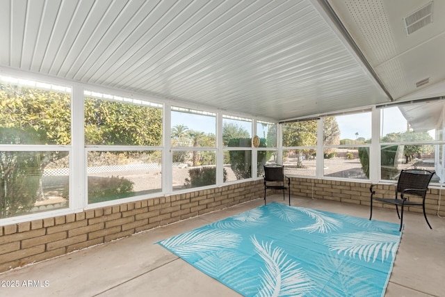 view of sunroom