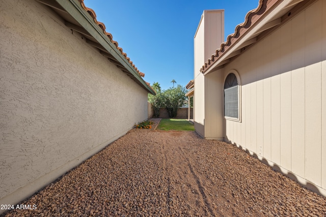 view of yard with a patio area