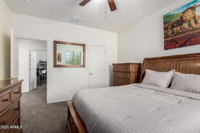 28282 N Castle Rock Dr, San Tan Valley, AZ 85143 - carpeted bedroom with ceiling fan