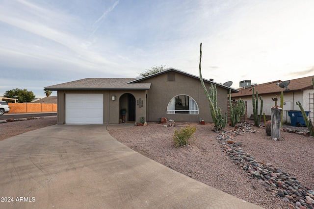 ranch-style house with a garage