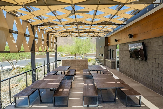 12370 W Cassia Trl, Peoria, AZ 85383 - view of patio featuring a pergola and outdoor dining area