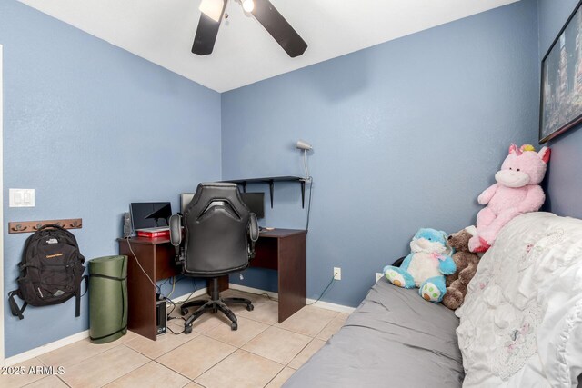 bathroom with vanity, toilet, and tile patterned floors