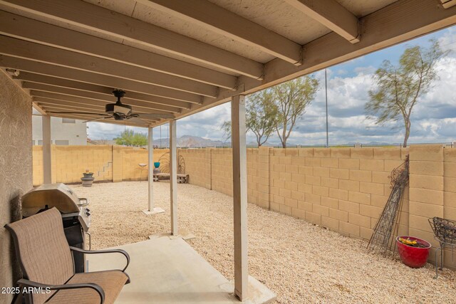 view of yard featuring a pergola and cooling unit