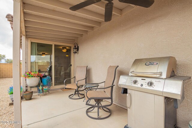 back of house with a patio, a fenced backyard, cooling unit, a tiled roof, and stucco siding