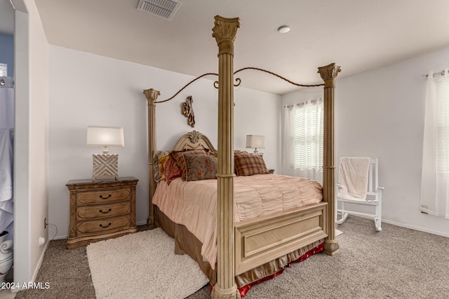 bedroom featuring carpet flooring