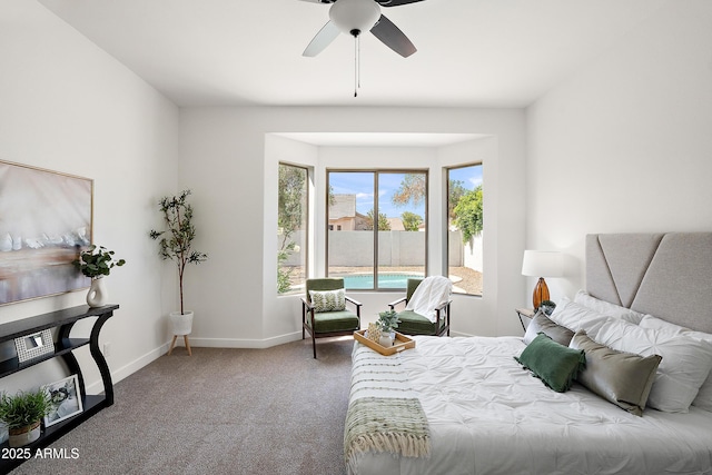 81 E Smoke Tree Rd, Gilbert, AZ 85296 - carpeted bedroom featuring baseboards and ceiling fan