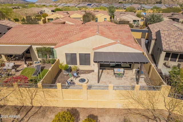 drone / aerial view featuring a residential view