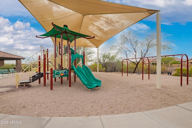 view of communal playground