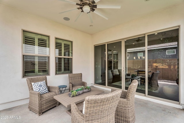 11233 N Blakely St, Surprise, AZ 85388 - view of patio featuring ceiling fan