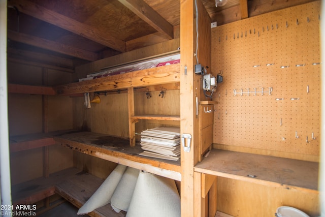 view of storage room
