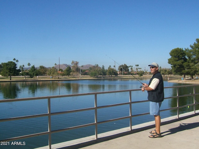 view of water feature