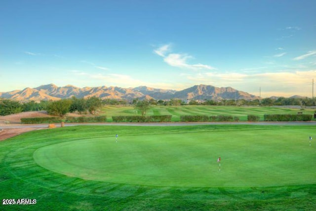 view of home's community featuring a mountain view