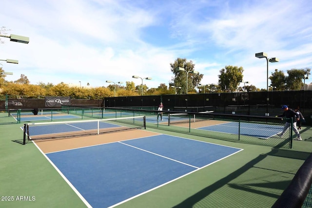 view of tennis court