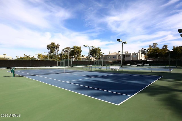 view of tennis court