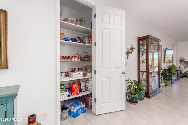 view of pantry