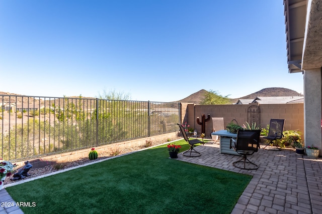 view of yard with a patio