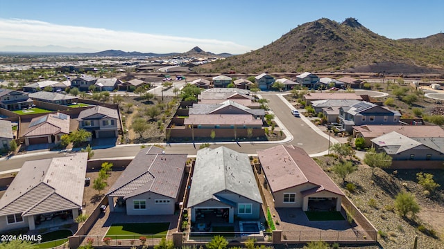 bird's eye view featuring a mountain view