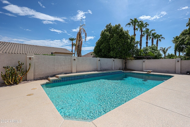 view of pool with a patio area