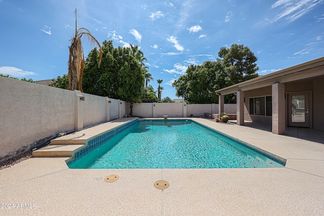 view of pool with a patio