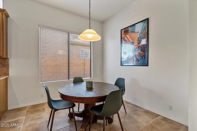 view of dining room