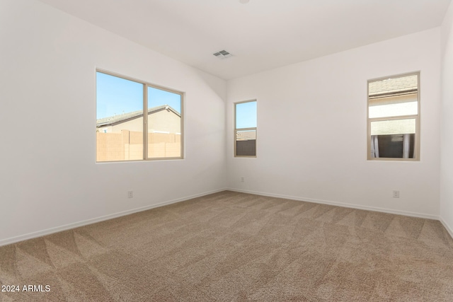 carpeted empty room featuring a healthy amount of sunlight