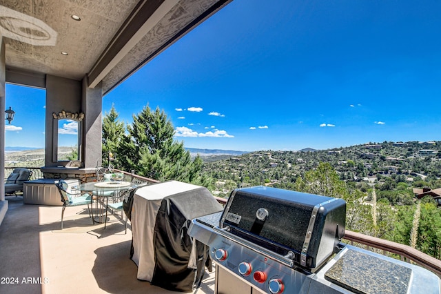 view of patio / terrace with grilling area