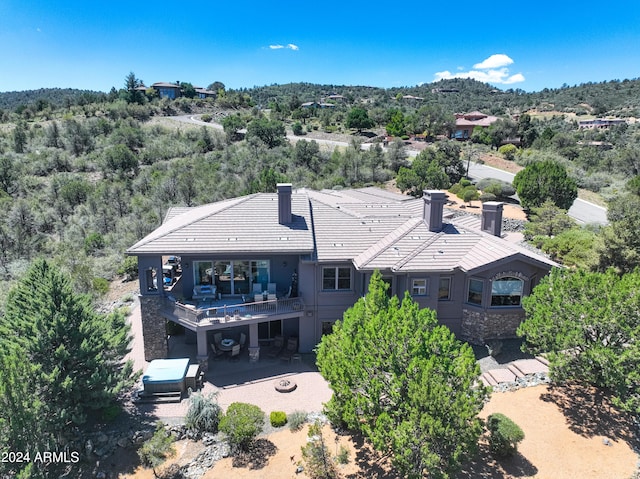 birds eye view of property