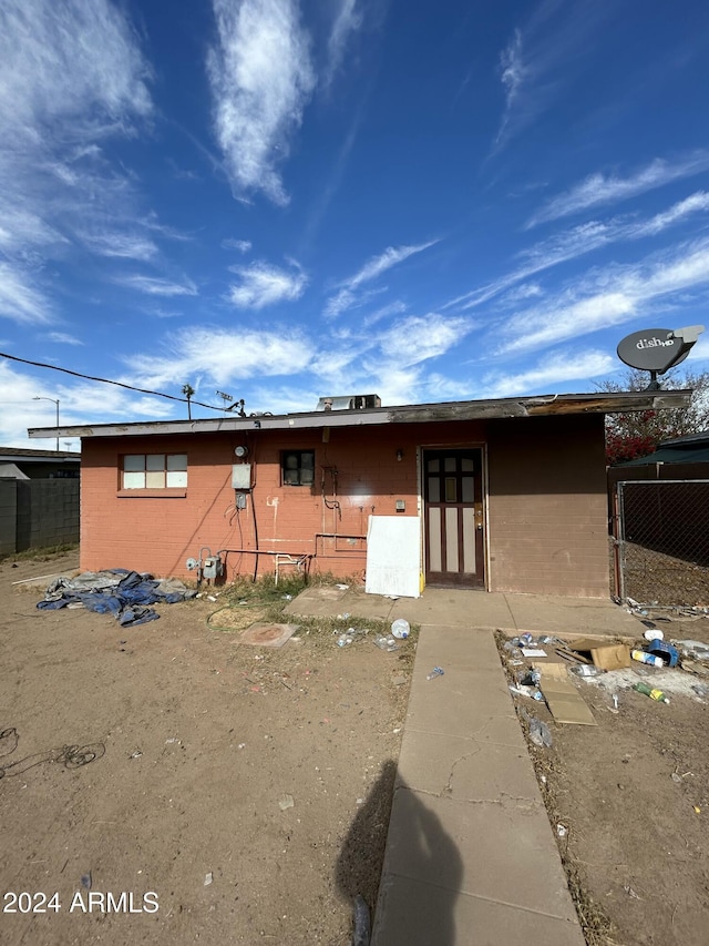 view of rear view of property