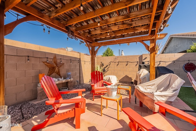 5012 S Girard St, Gilbert, AZ 85298 - view of patio / terrace featuring a fenced backyard