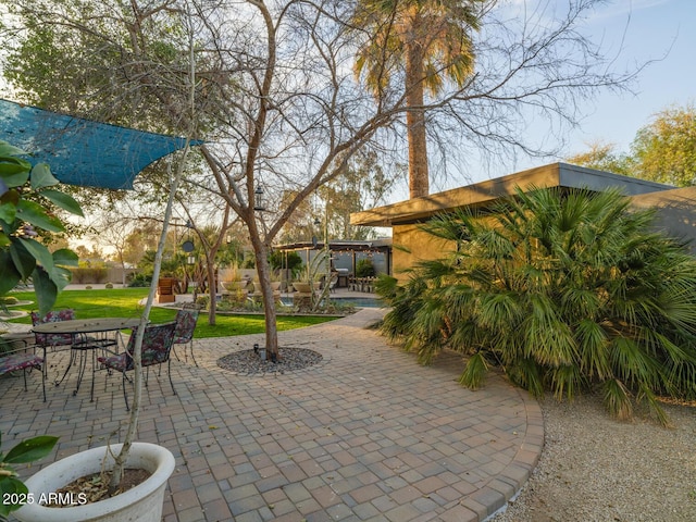 view of patio / terrace featuring outdoor dining area