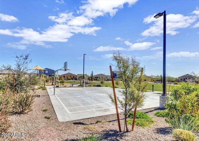 view of sport court