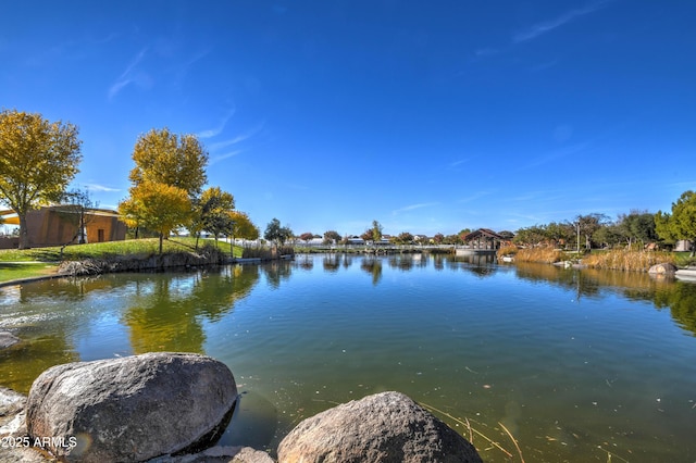 view of water feature