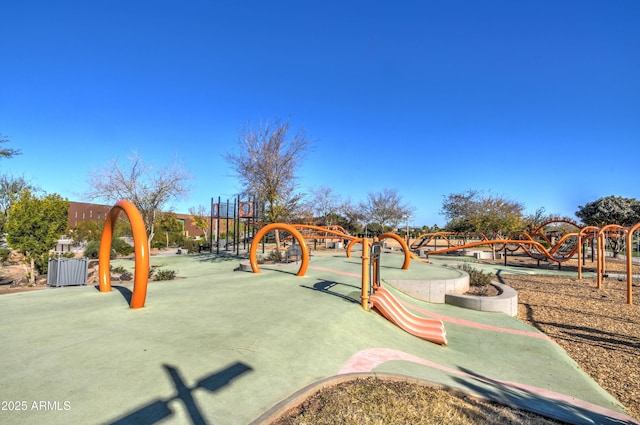 view of jungle gym