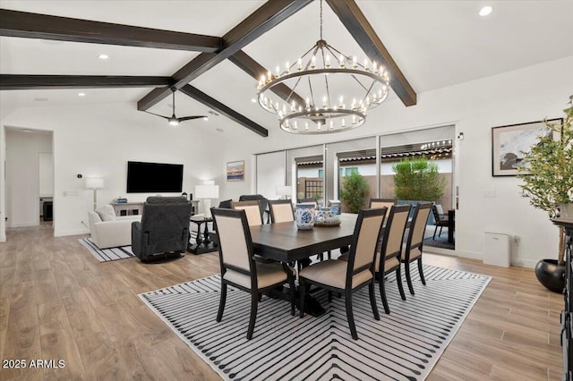 17146 W Mountainair St, Surprise, AZ 85388 - dining space featuring a chandelier, light wood-style flooring, baseboards, and recessed lighting