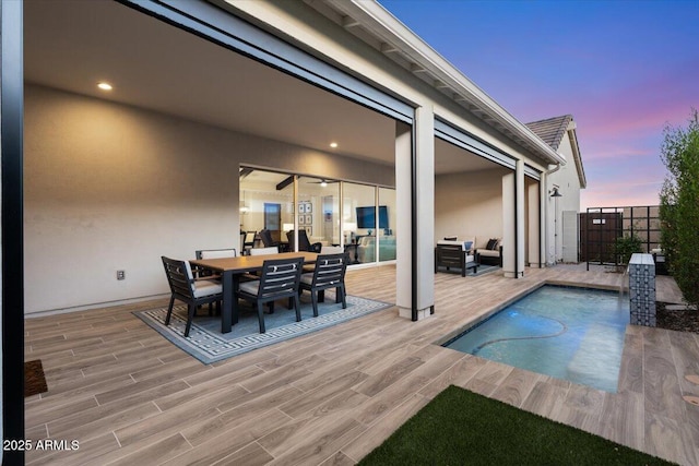 17146 W Mountainair St, Surprise, AZ 85388 - outdoor pool featuring outdoor dining area